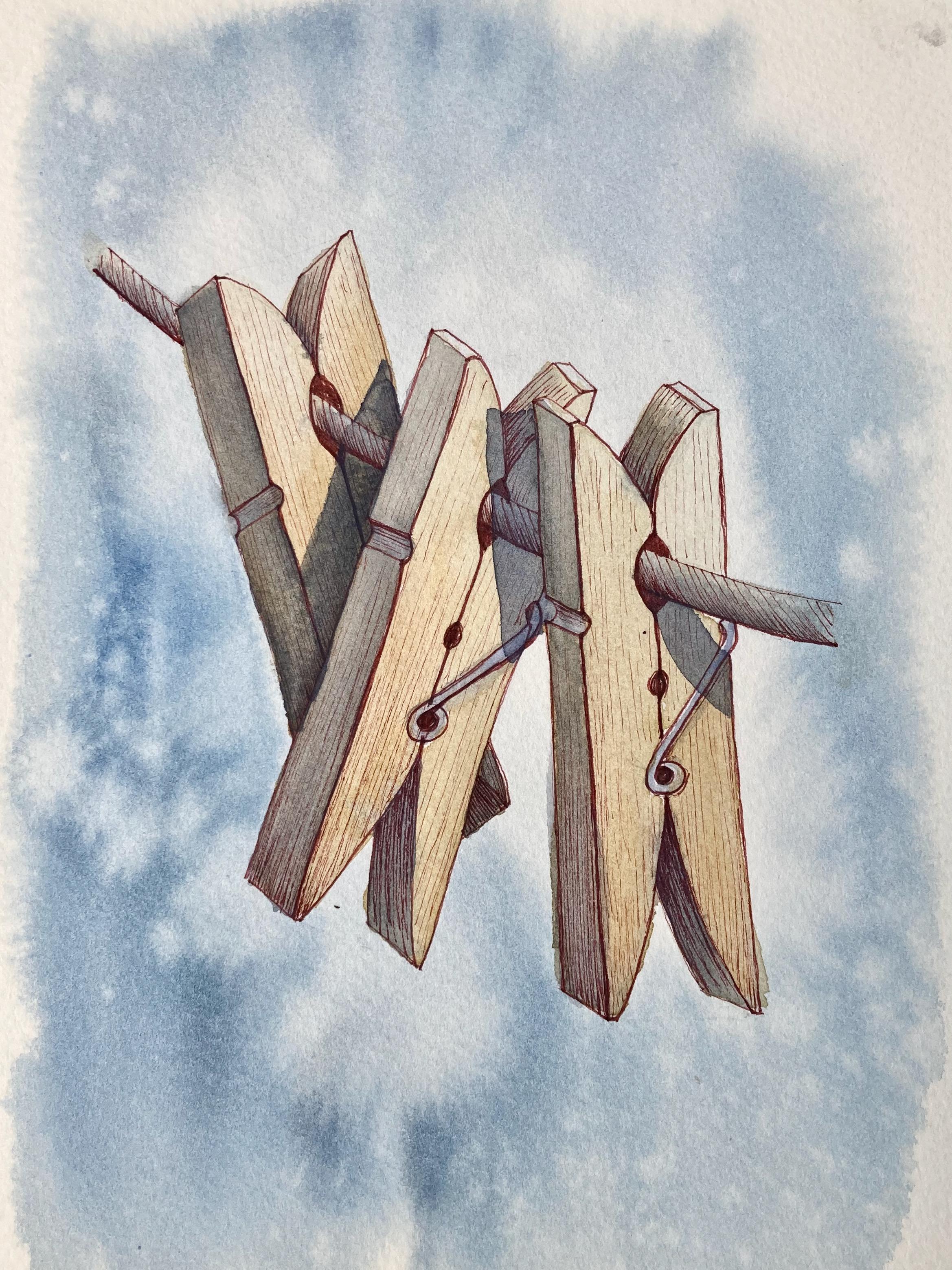 Clothespins on a Line